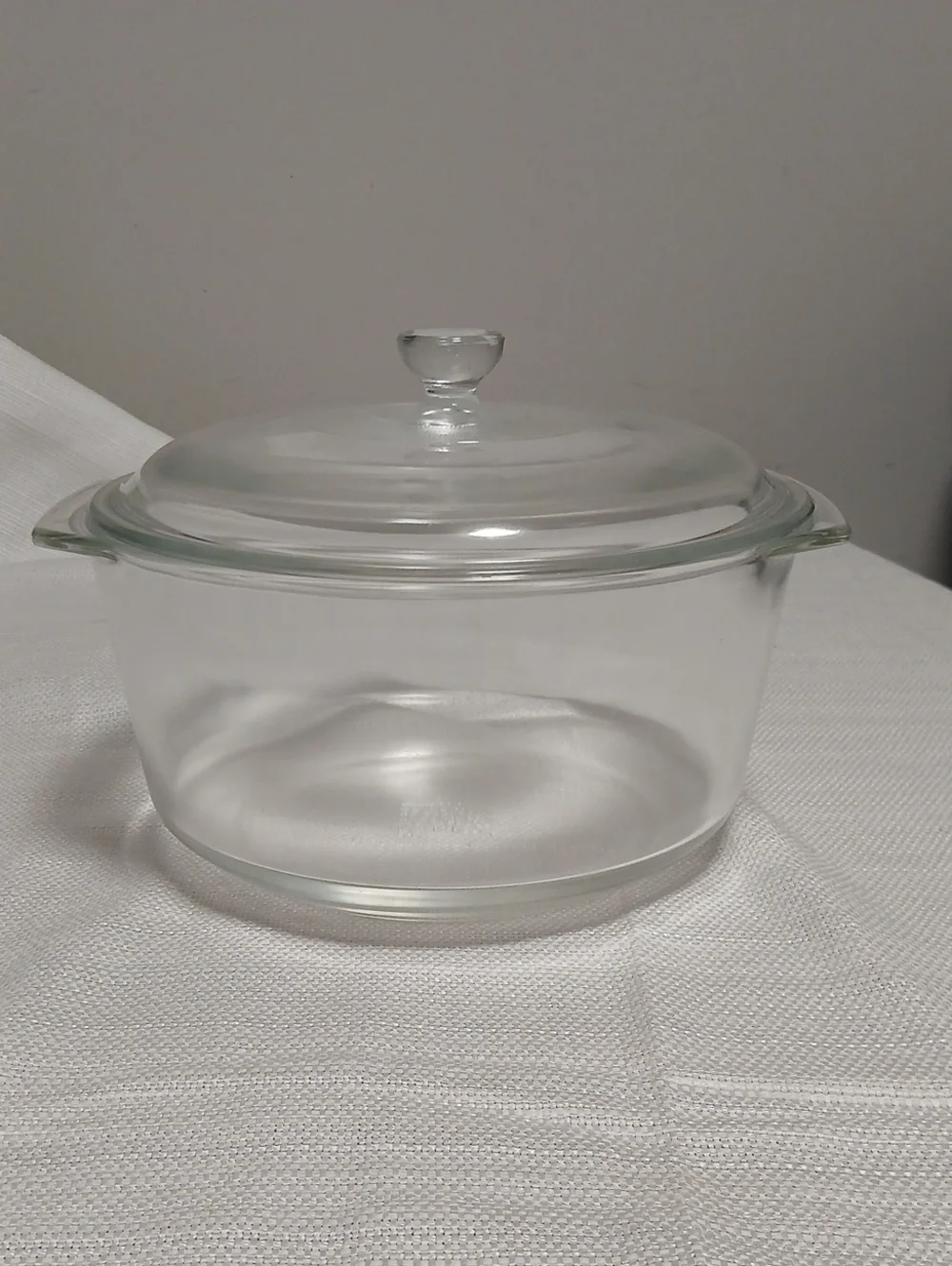 Pyrex Clear Glass Casserole with Lid - Transparent 3 Lt